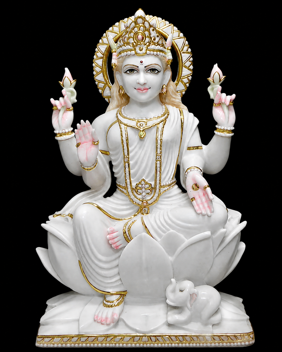 Laxmi marble statue by Bhura Murti Art