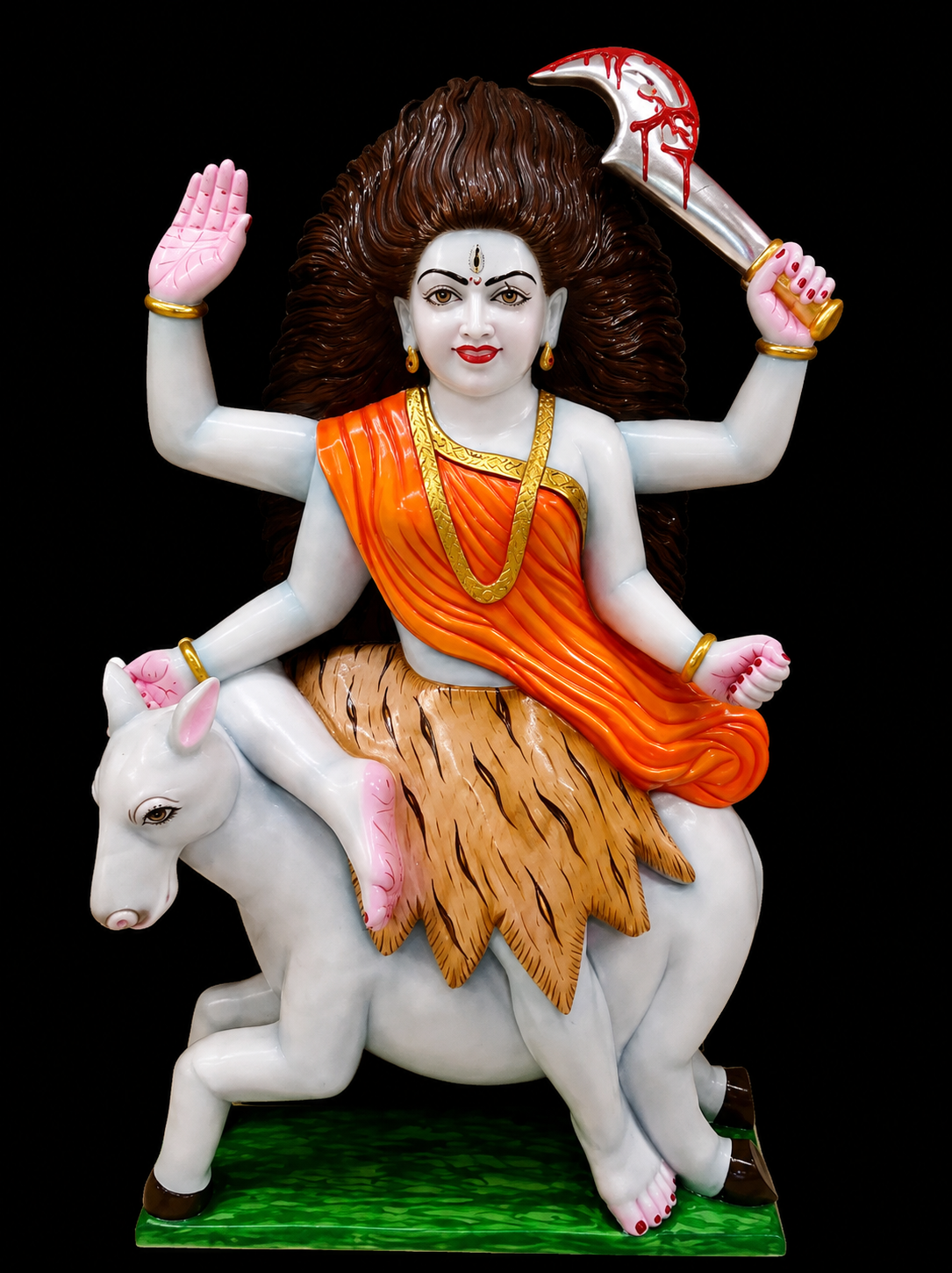 Nav Durga marble statue by Bhura Murti Art