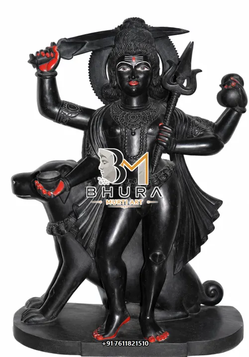 Traditional Indian Bheru Ji Sculpture handcrafted statue