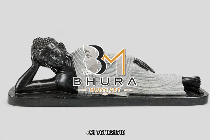 Black Stone Meditation Buddha Statue Collection handcrafted statue