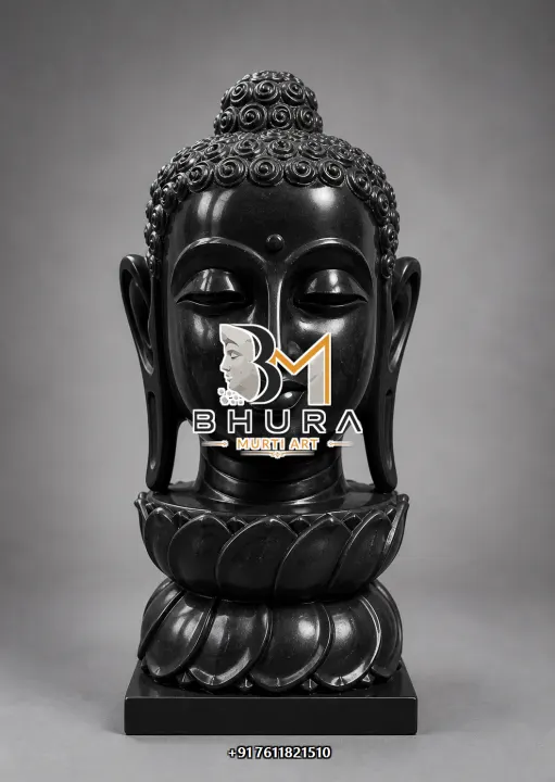 Handcrafted Black Buddha Sculpture Collection handcrafted statue