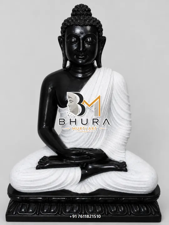 Black Stone Gautam Buddha Idol Collection handcrafted statue