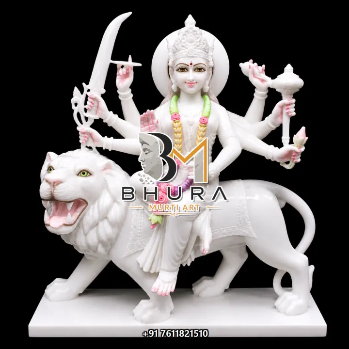 Durga Maa Shwet Marble Classic Collection handcrafted statue