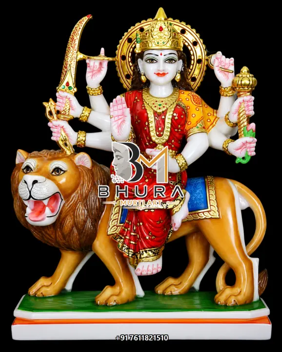 Durga Maa Golden Lion Variant Collection handcrafted statue