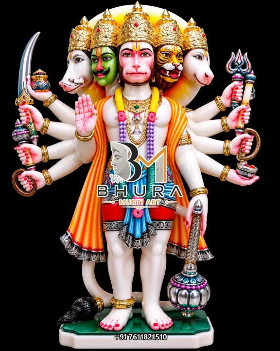 Panchmukhi Hanuman Standing Royal Collection handcrafted statue