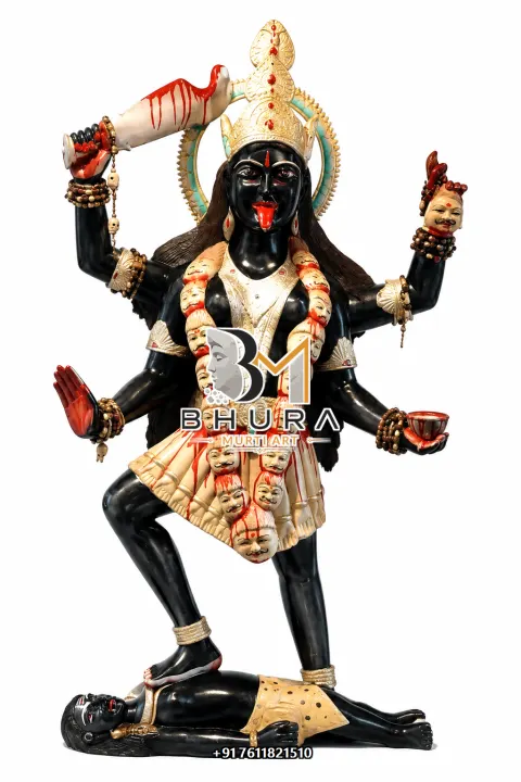 Kali Mata Four-Armed Divine Sculpture handcrafted statue