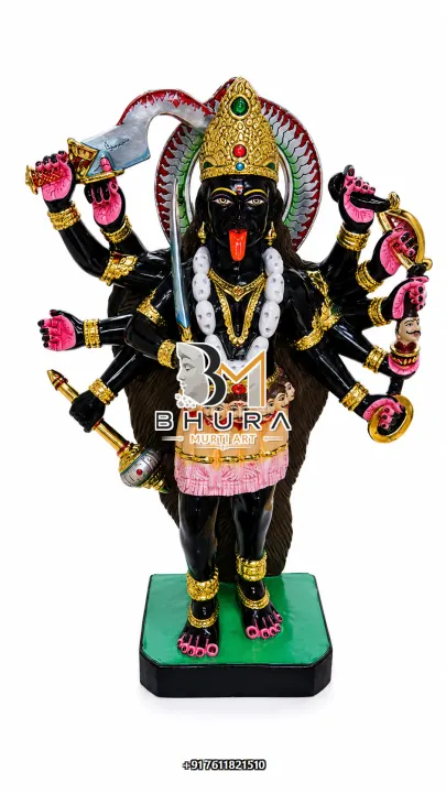 Kali Maa Marble Statue without Shiva handcrafted statue