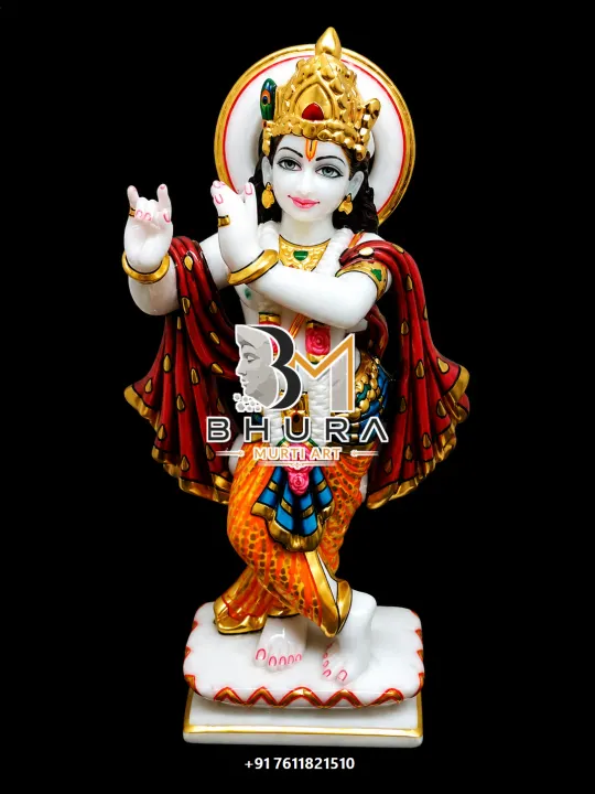 Designer Krishna Marble Sculpture Collection handcrafted statue
