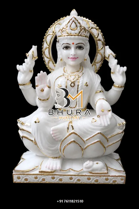 Traditional Laxmi Mata Marble Idol Collection handcrafted statue
