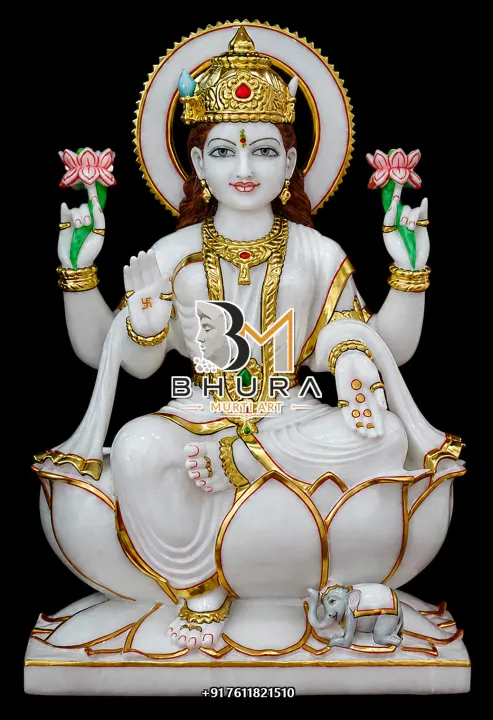 Laxmi Mata Lotus Pose Statue Collection handcrafted statue