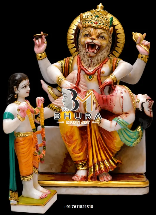 Ugra Narsingh Prahlad Divine Murti handcrafted statue