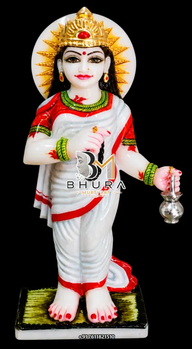 Devotional Nav Durga Marble Idol Collection handcrafted statue