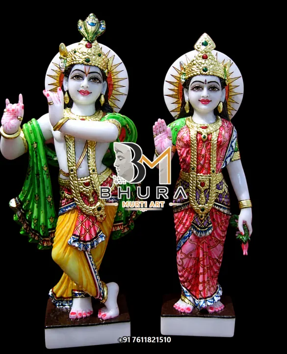 Elegant Radha Krishna Bansuri Sculpture Collection handcrafted statue