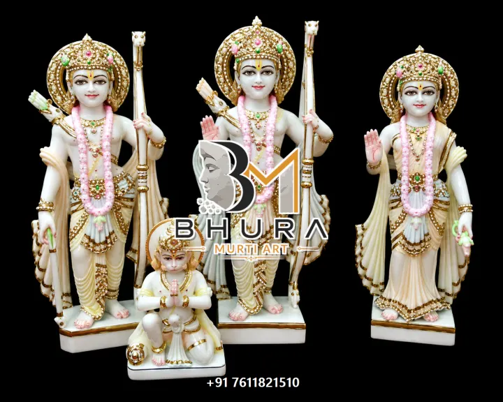 Designer Ram Darbar Marble Sculpture Collection handcrafted statue