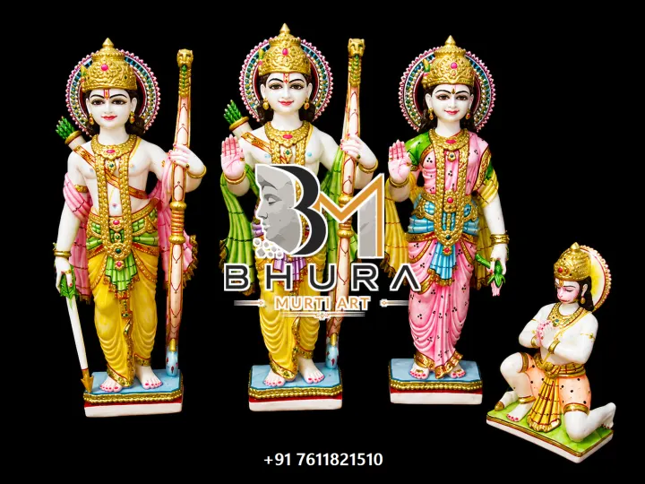 Hand-Painted Shri Ram Family Idol Collection handcrafted statue
