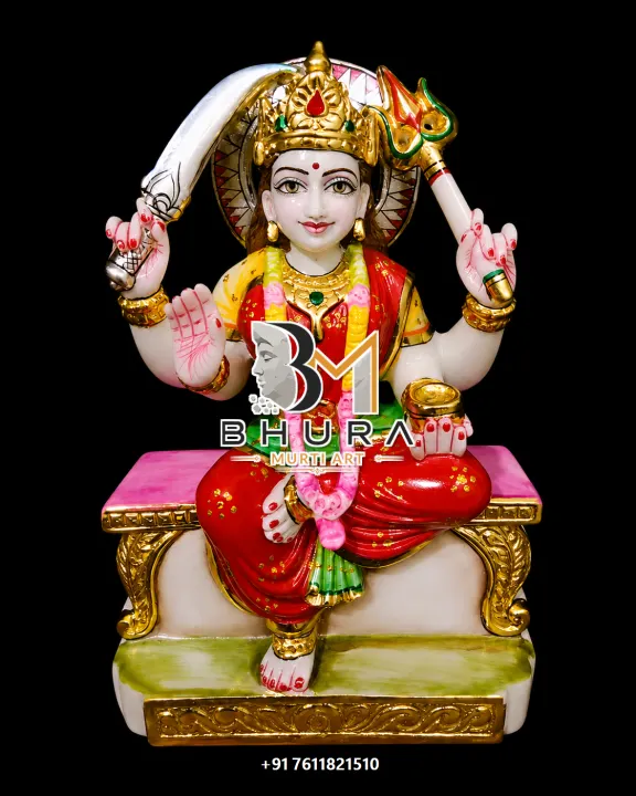 Santoshi Maa Ashirwad Royal Seat Murti handcrafted statue