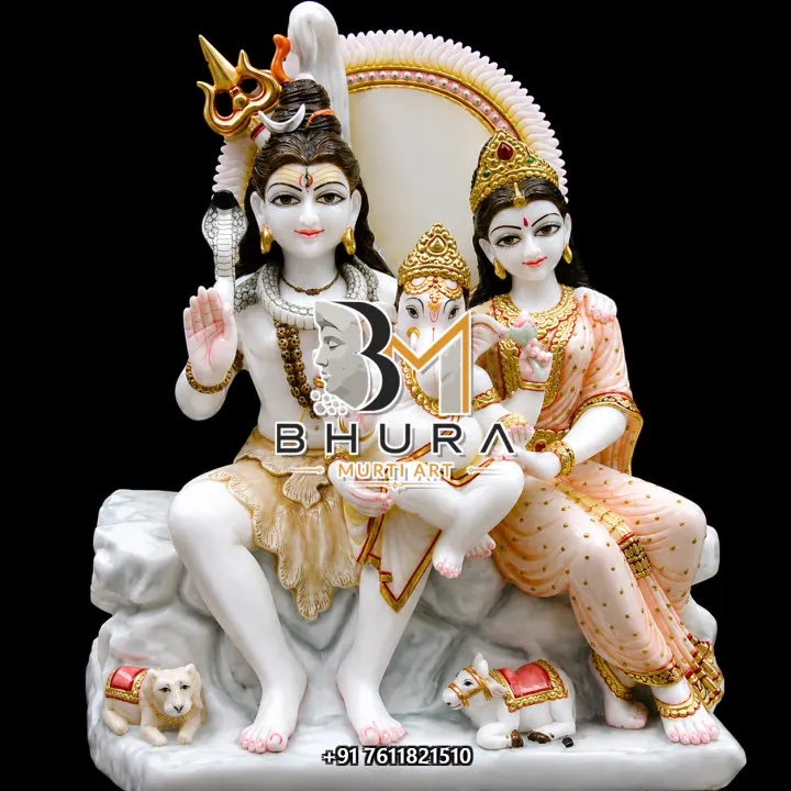 Divine Shiv Parvati Marble Statue Collection handcrafted statue