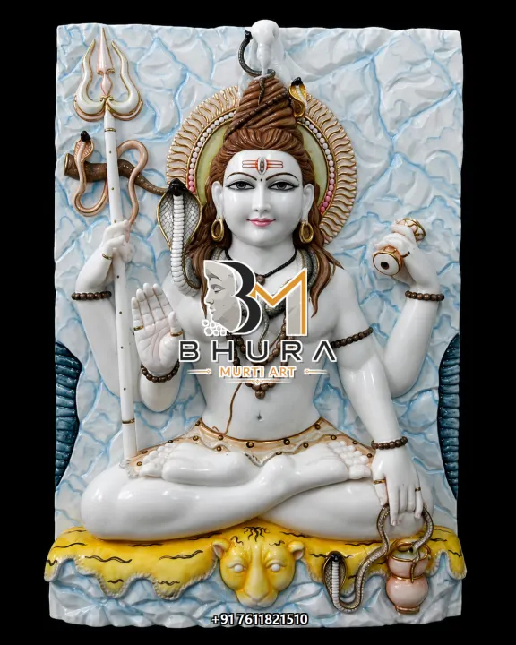 Mahadev Meditation Shiv Shankar Marble Statue Collection handcrafted statue