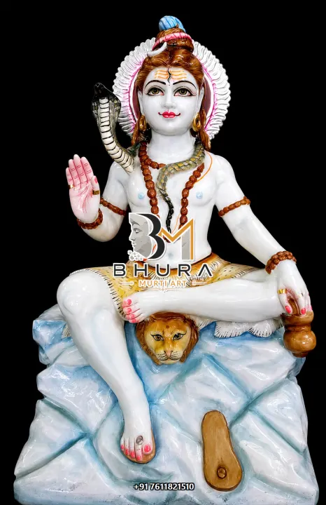 Kailash Shiv Shankar Marble Statue Collection handcrafted statue