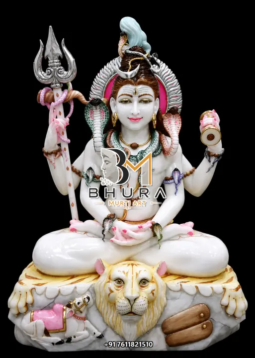 Devotional Shiv Shankar Marble Statue Collection handcrafted statue
