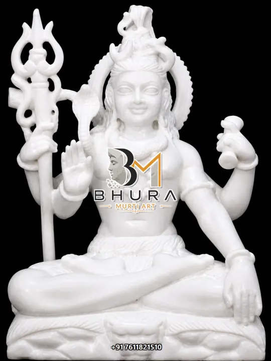 Artistic Shiv Shankar Marble Statue Collection handcrafted statue
