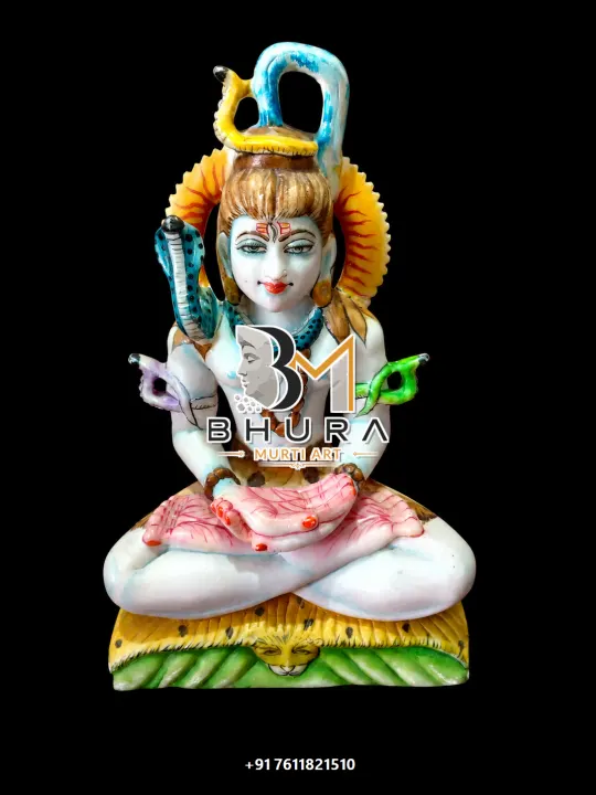 Decorative Shiv Shankar Marble Statue Collection handcrafted statue