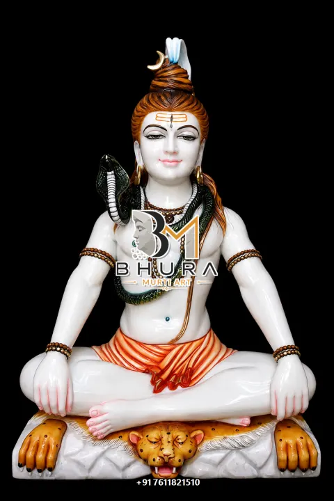 Custom-Made Shiv Shankar Marble Statue Collection handcrafted statue