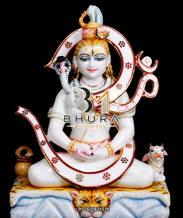 Serene Shiv Shankar Marble Statue Collection handcrafted statue