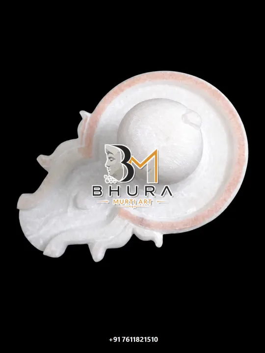 Sacred Shivlingam with Yoni Base Collection handcrafted statue