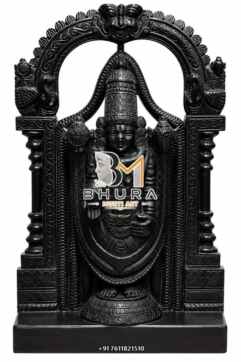 Lord Venkateswara Hand-Painted Murti Collection handcrafted statue