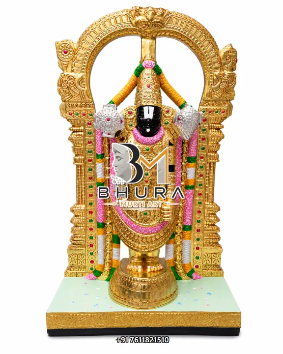 Premium Lord Venkateswara Marble Murti Collection handcrafted statue