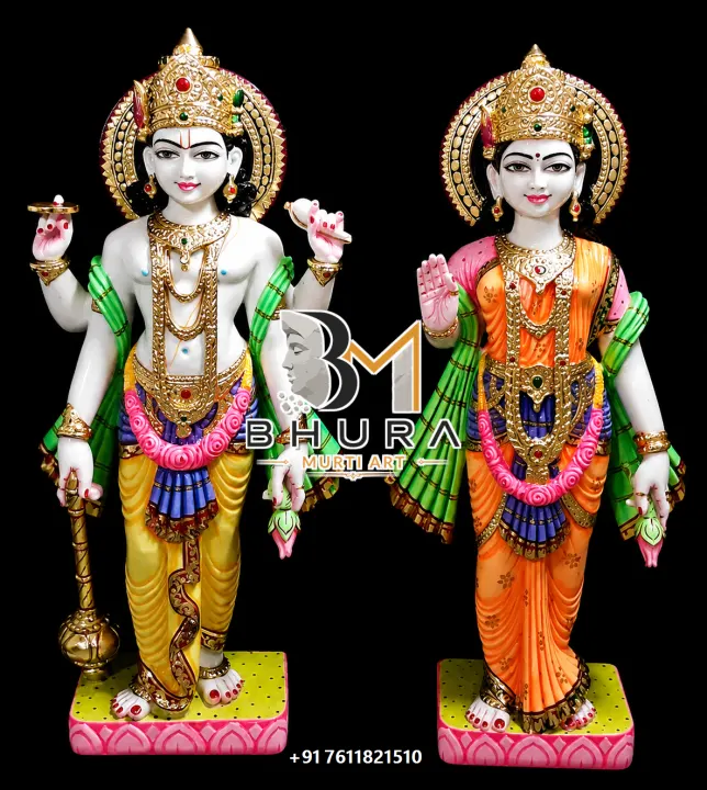 Designer Vishnu Laxmi Marble Statue Collection handcrafted statue