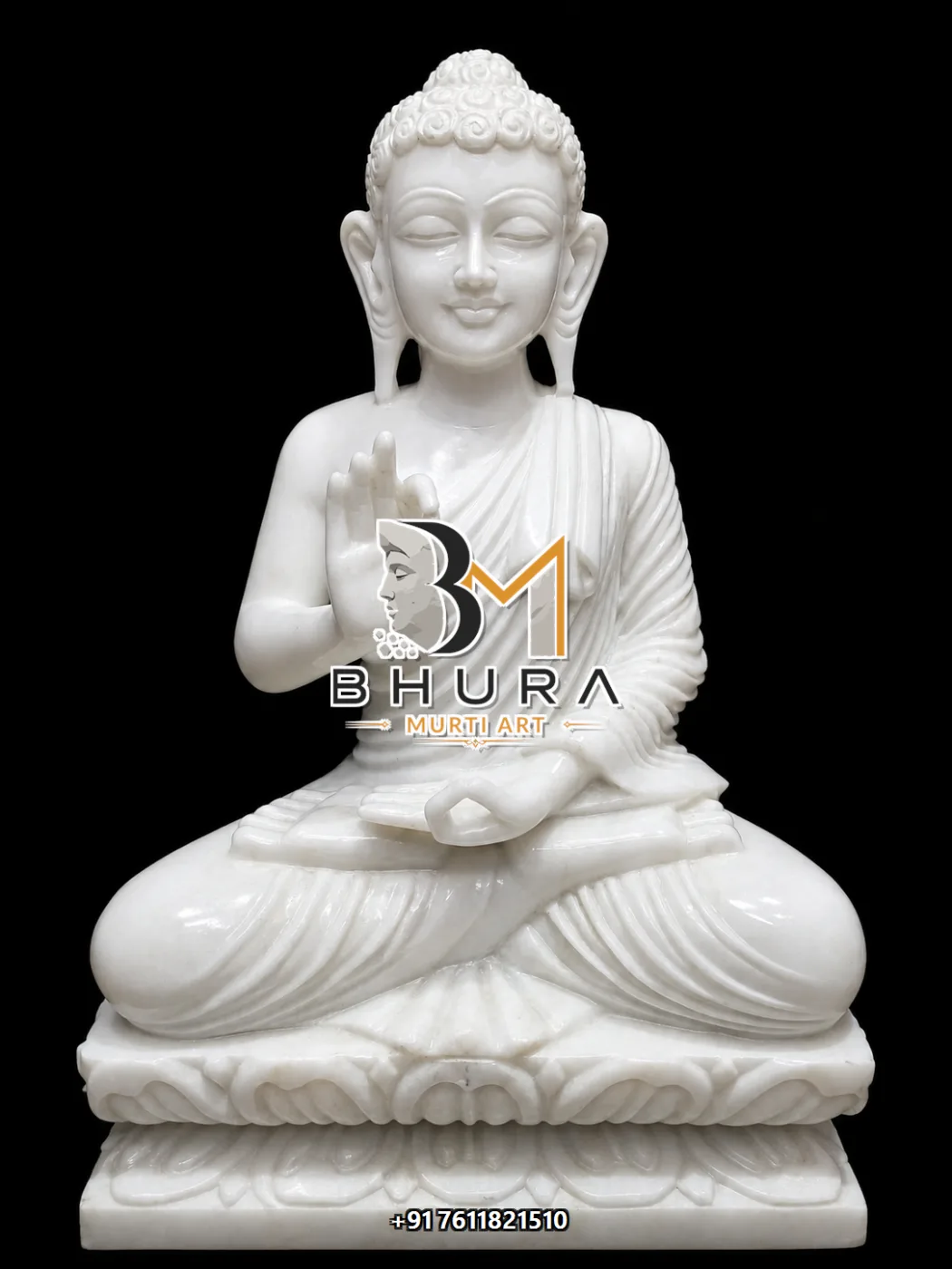Premium Gautam Buddha Sculpture Collection - handcrafted stone design view 3