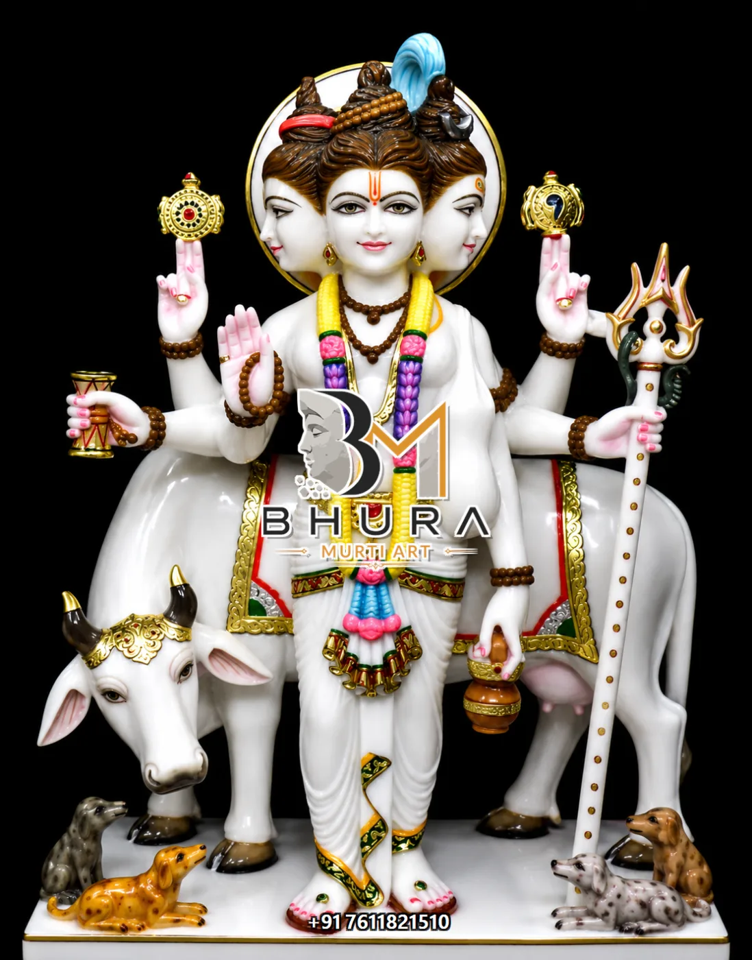 Dattatreya Multicolour Cow Vahan Collection - design variant 2