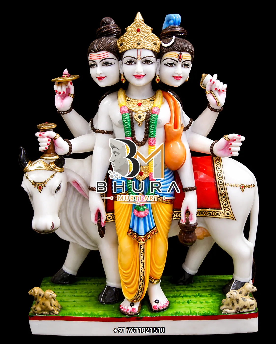 Dattatreya Multicolour Cow Vahan Collection - design variant 3