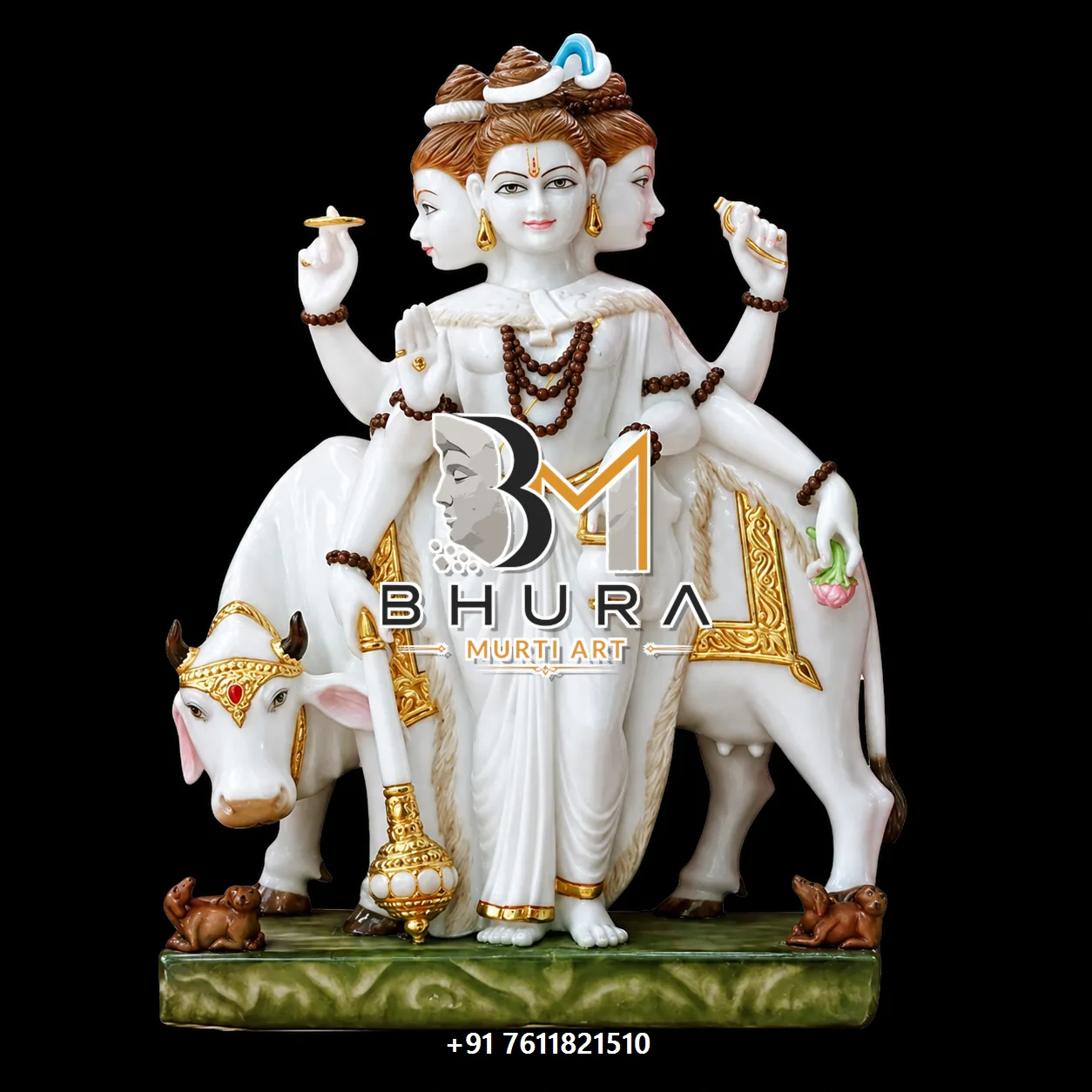 Dattatreya White Gold Standing Collection - design variant 2