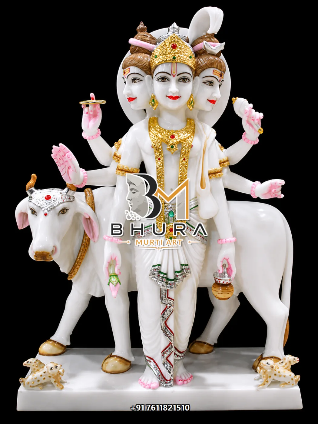 Dattatreya White Gold Standing Collection - design variant 3