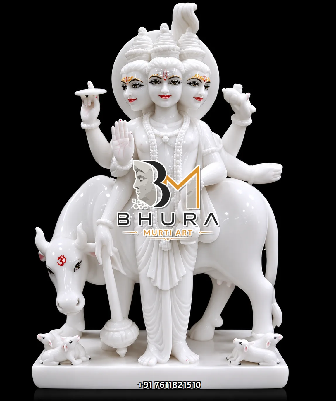 Dattatreya Natural Makrana Cow Vahan Collection - design variant 4
