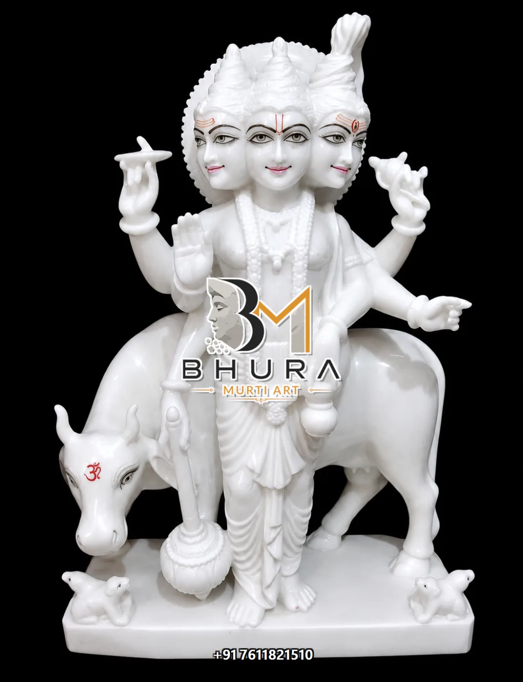 Dattatreya Natural Makrana Cow Vahan Collection - design variant 6