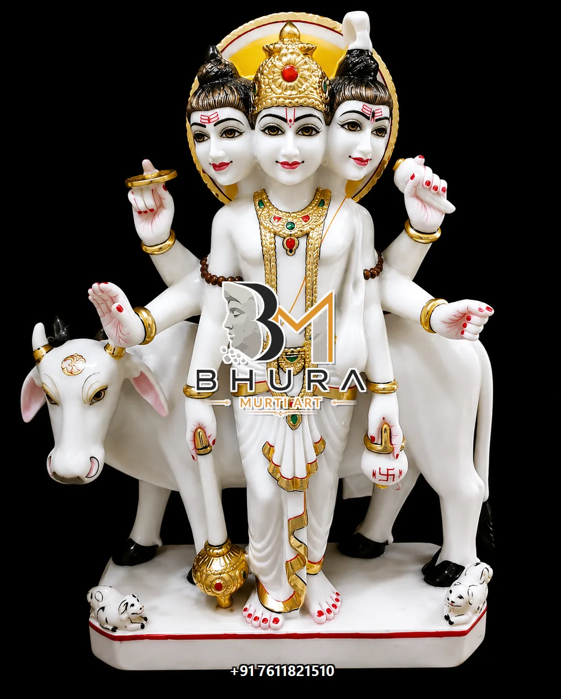 Dattatreya Ivory White Standing Collection - design variant 4
