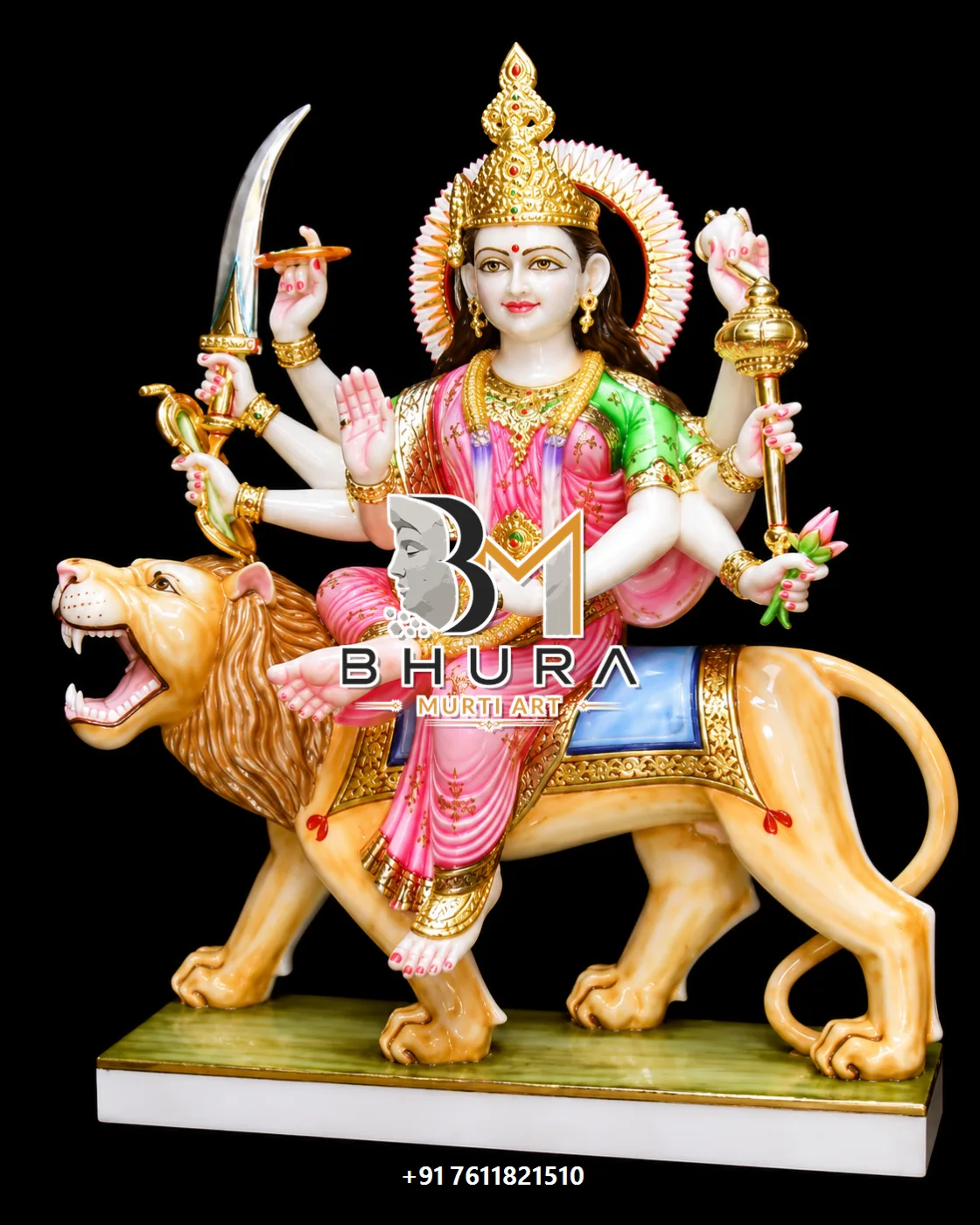 Durga Maa Pastel Lion Variant Collection - design variant 2