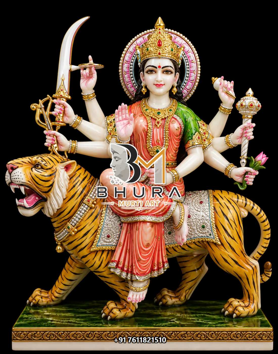 Durga Maa Golden Lion Variant Collection - design variant 2