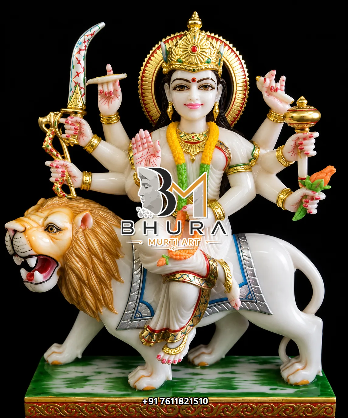 Durga Maa Golden Lion Variant Collection - design variant 4