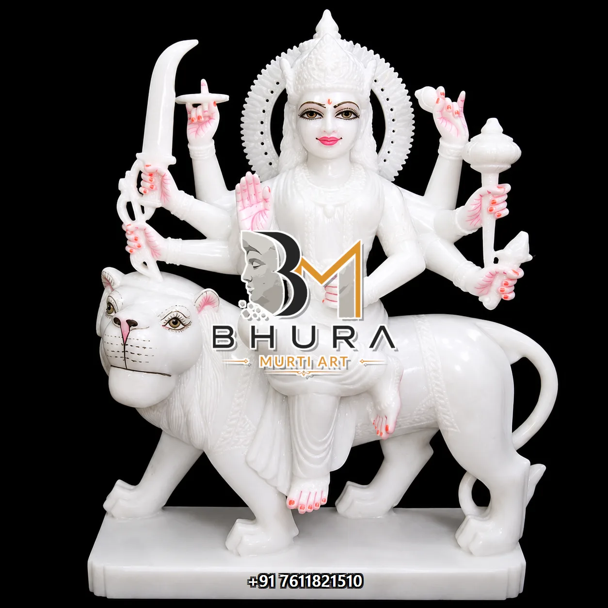 Durga Maa Colourful Lion Variant Collection - design variant 3