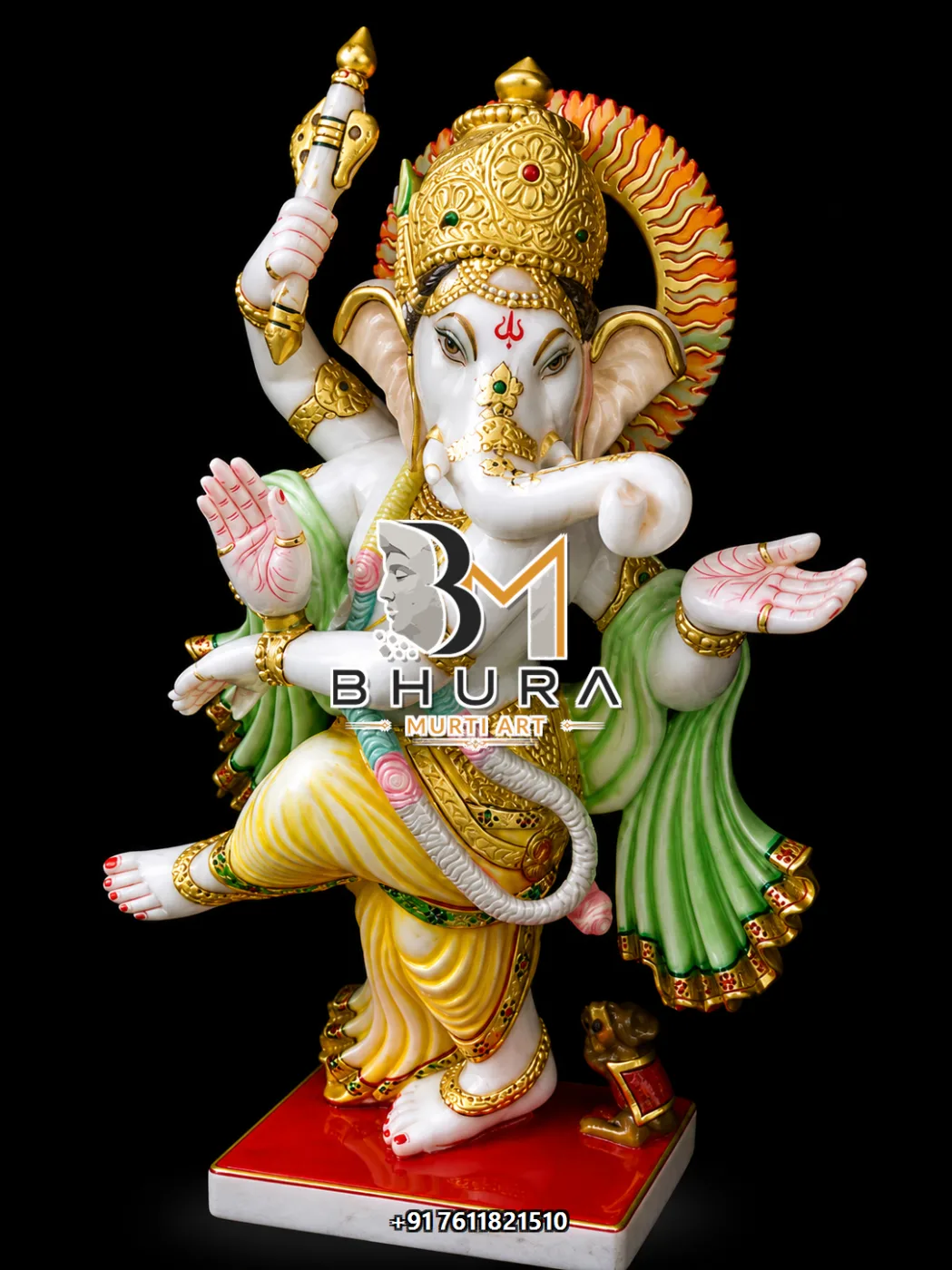 White Gold Ganesha Halo Variant Collection - design variant 2