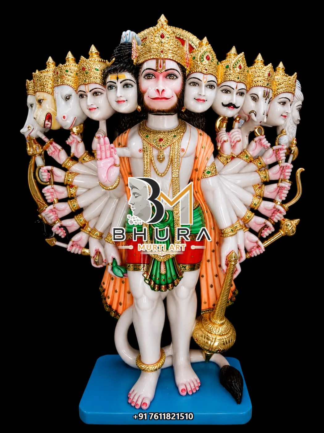 Panchmukhi Hanuman Standing Royal Collection - design variant 2