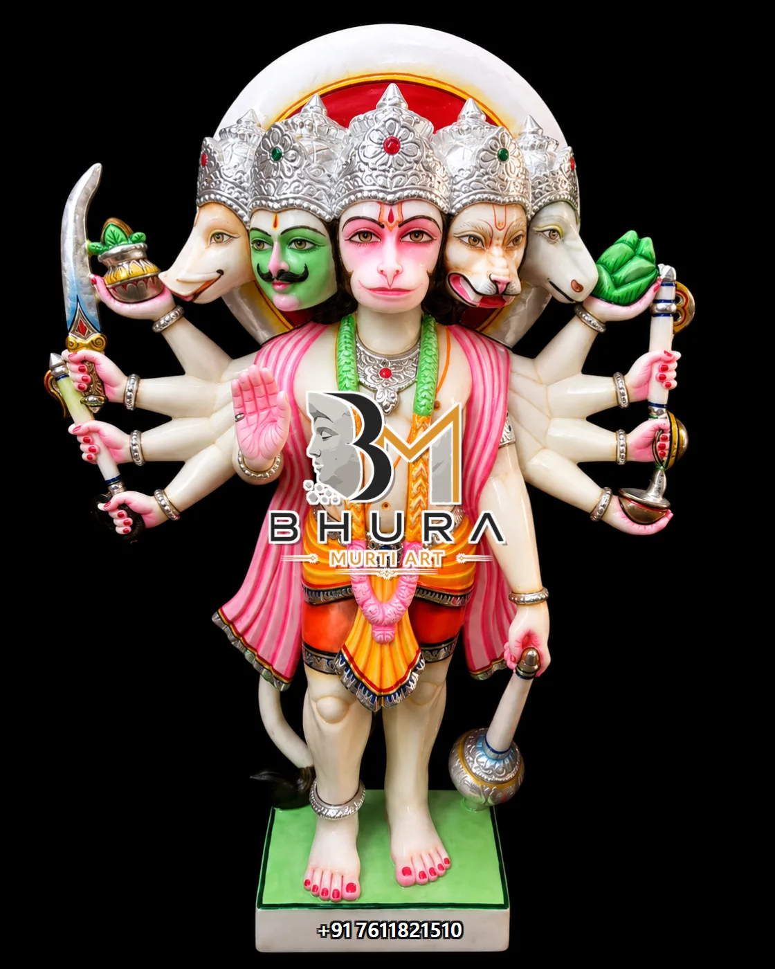 Panchmukhi Hanuman Standing Royal Collection - design variant 3