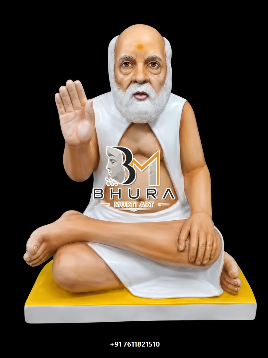 Spiritual Teacher Ashirwad Statue Collection - handcrafted design variant 5
