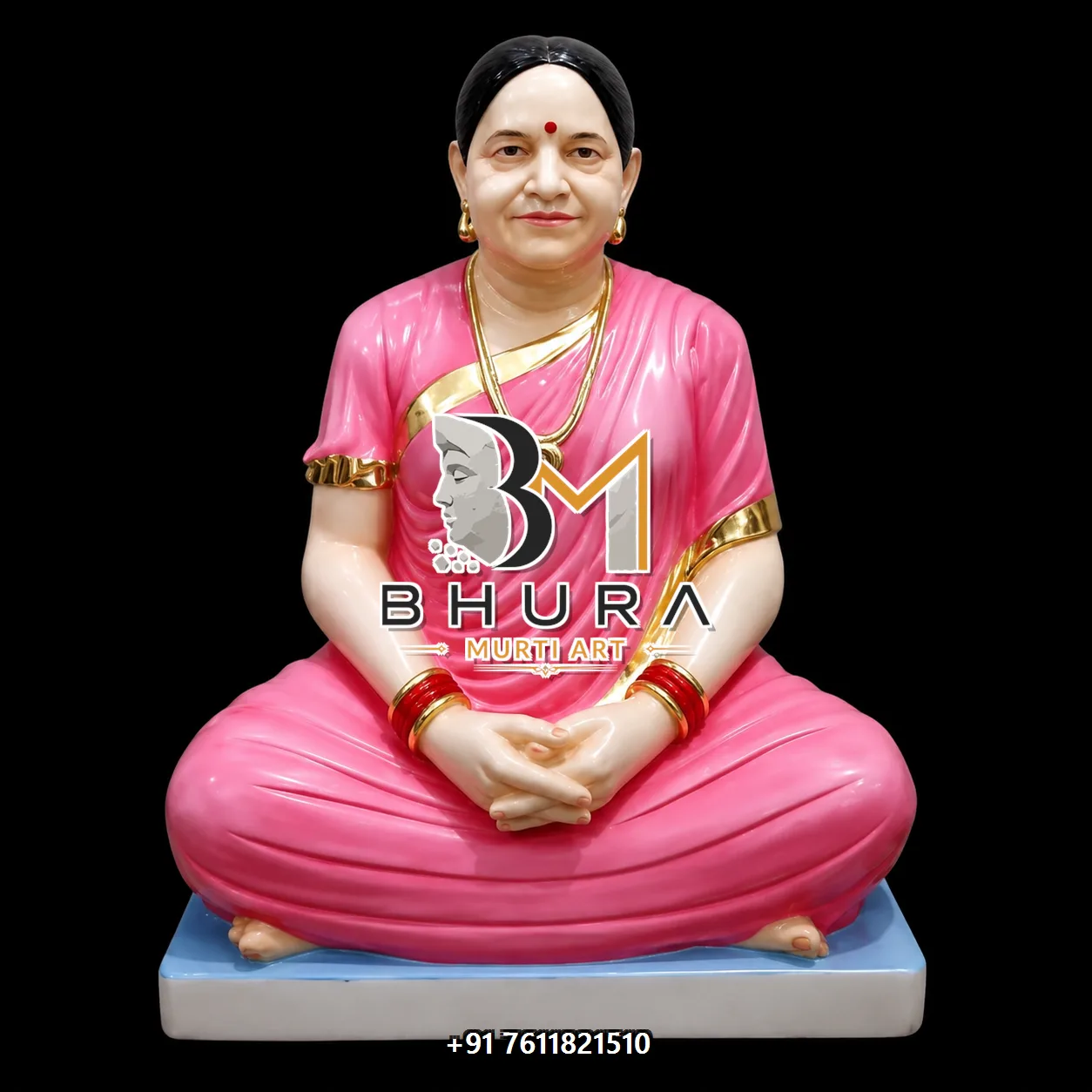 Ascetic Guru Seated Statue Collection - handcrafted design variant 4