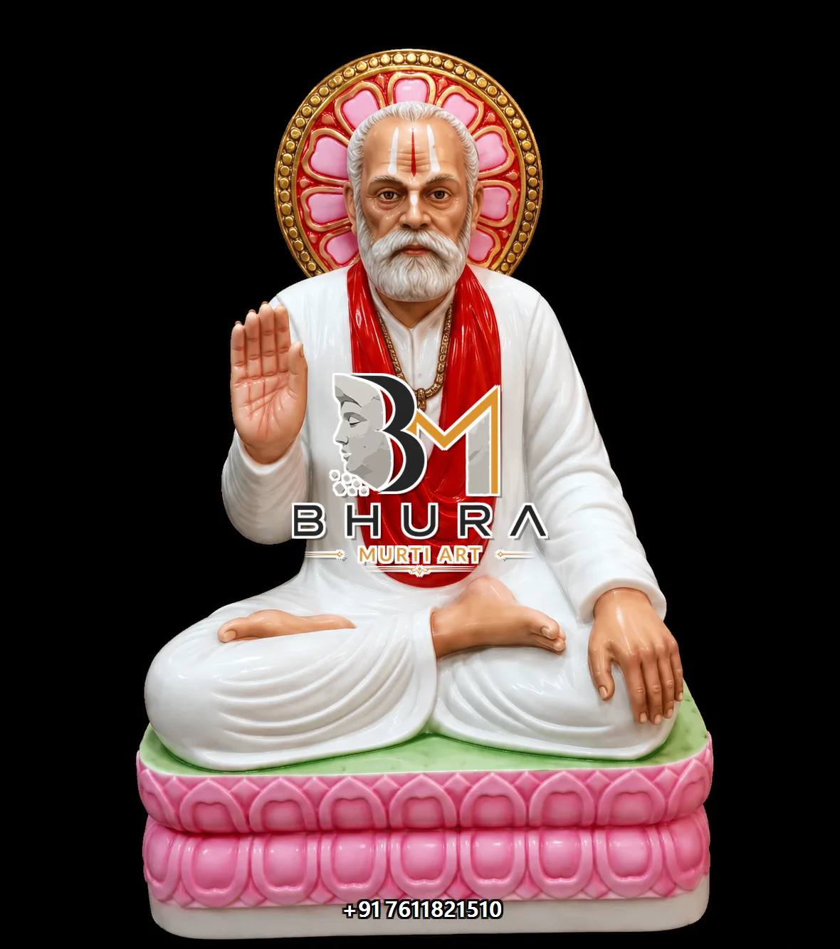 Historical Saint Marble Statue Collection - handcrafted design variant 3